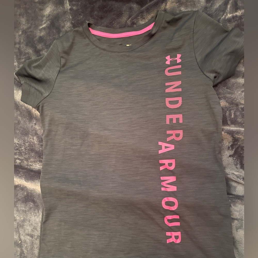 Under Armour- dry fit/ blue t-shirt